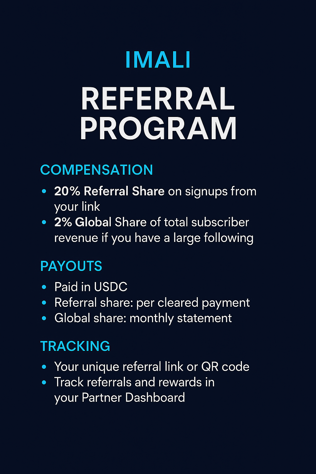 IMALI Referral overview